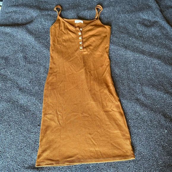 Heart & Hips Dresses & Skirts - Ribbed Bodycon Button Up Dress